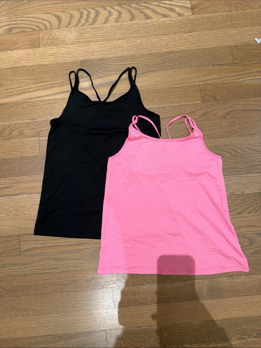 Ideology Girls 2-Pack Spaghetti Strap Tank Tops - Black & Pink